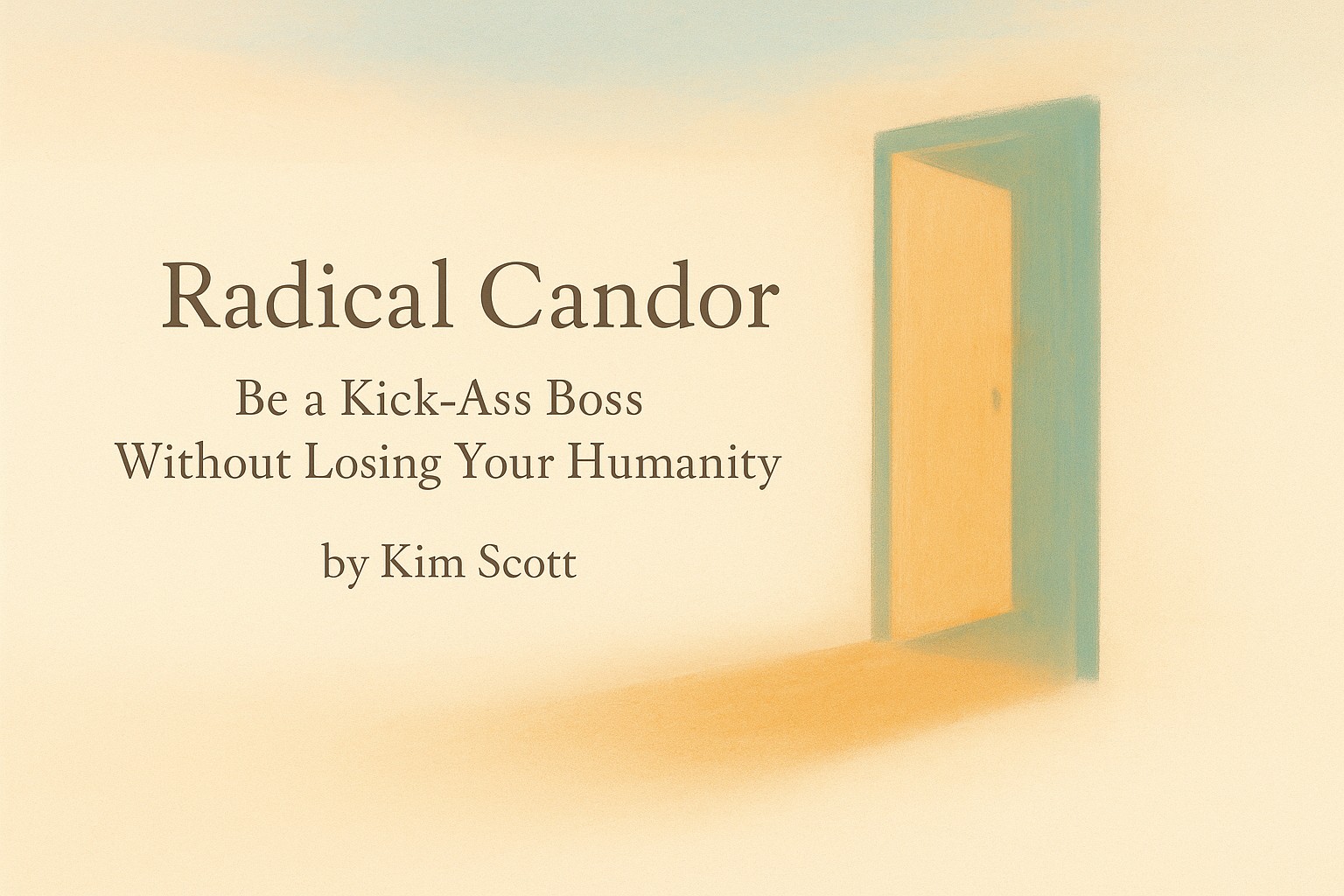 Radical Candor: Be a Kick-Ass Boss Without Losing Your Humanity by Kim Scott — Book Review